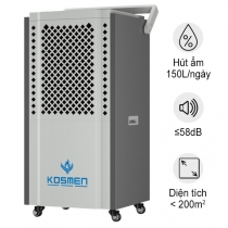 Máy hút ẩm công nghiệp Kosmen KM-150S (150 Lít/24h)