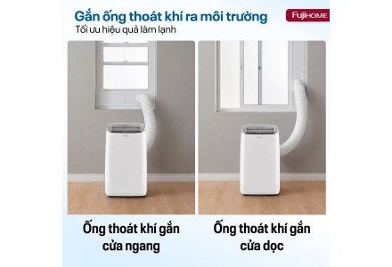 Máy điều hòa di động thông minh Fujihome PAC12N thế hệ mới (12.000BTU-1.5HP)