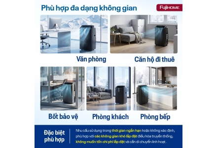 Điều hòa di động Fujihome PAC12Pro 12000BTU -1.5HP, Inverter