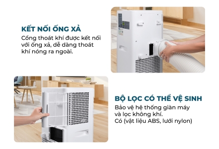 Máy điều hòa di động thông minh FujiE MPAC9 (9000BTU-1.0 HP)