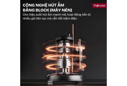 Máy Hút Ẩm Dân Dụng Fujihome DH10NEW