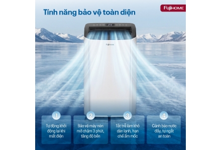 Điều hòa di động Fujihome PAC14Pro 14000BTU - 1.6HP, Inverter