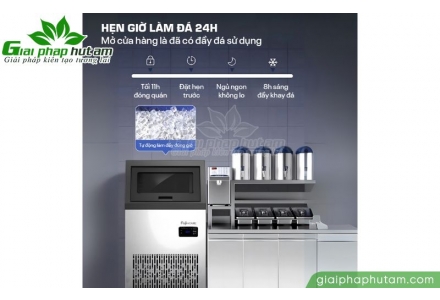 Máy làm đá thương mại kèm lọc nước UF Fujihome IM70C