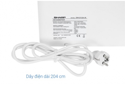 Máy hút ẩm Sharp DW-D12A-W