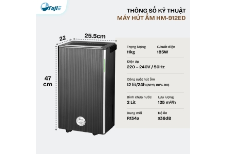 Máy hút ẩm FujiE HM-912ED