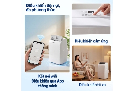 Máy điều hòa di động thông minh Fujihome PAC14N thế hệ mới (14.000BTU-1.6HP)