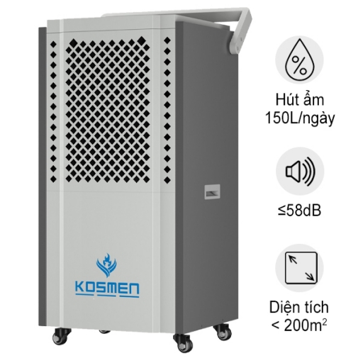 Máy hút ẩm công nghiệp Kosmen KM-150S (150 Lít/24h)
