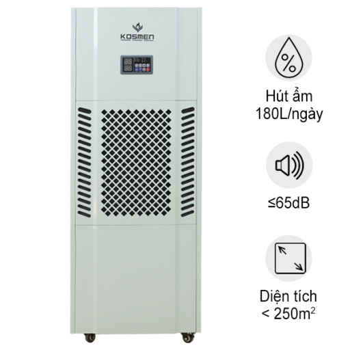 Máy hút ẩm công nghiệp Kosmen KM-180S (180 Lít/24h)