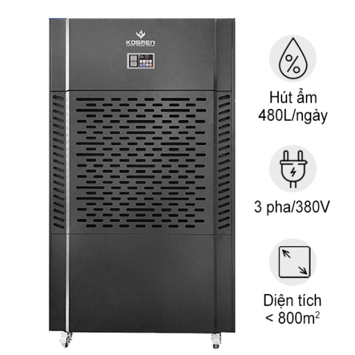 Máy hút ẩm công nghiệp Kosmen KM-480S (480 Lít/24h)