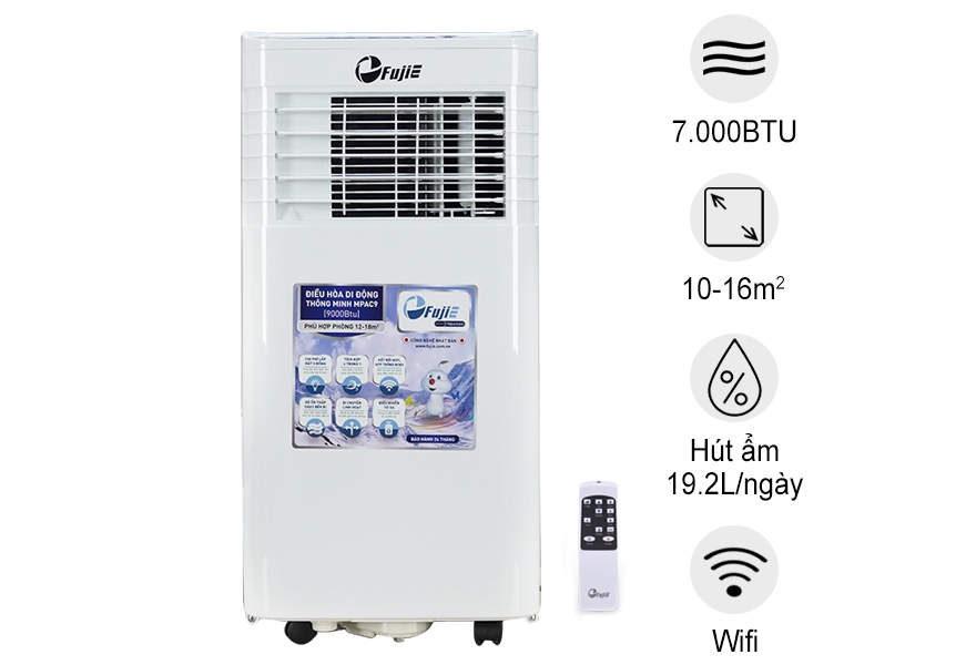 Máy điều hòa di động thông minh FujiE MPAC7 (7000BTU-0.8HP)