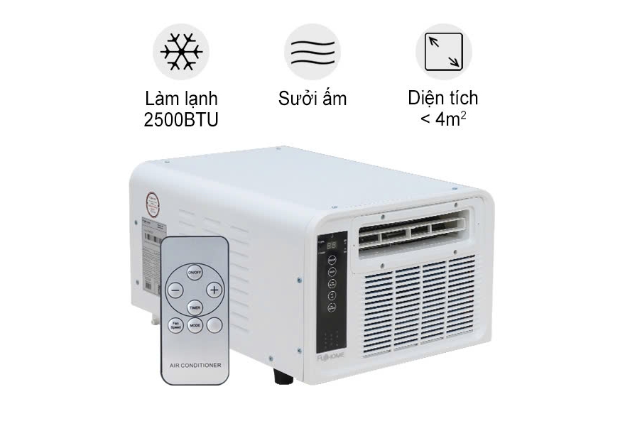Máy điều hòa di động mini thông minh Fujihome PAC03 - 2500BTU
