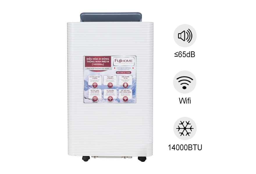 Máy điều hòa di động thông minh Fujihome PAC14 (14.000BTU-1.6HP)