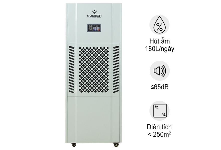 Máy hút ẩm công nghiệp Kosmen KM-180S (180 Lít/24h)