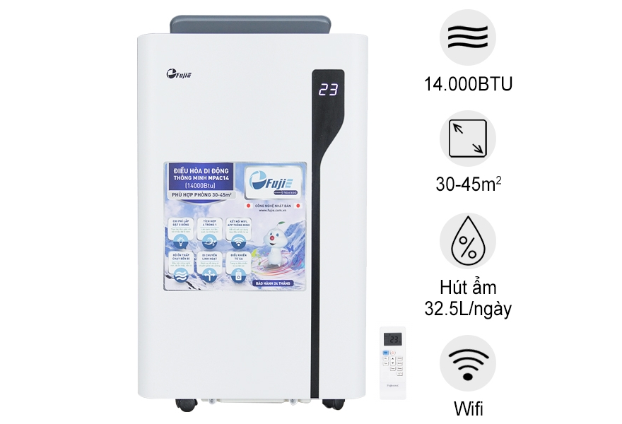 Máy điều hòa di động thông minh FujiE MPAC14 (14000BTU-1.6 HP)