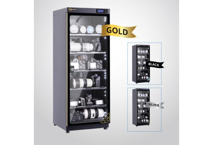 Tủ chống ẩm Nikatei NC-120S (Gold/Silver/Black)
