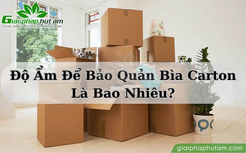 Độ ẩm bảo quản bìa carton là 45%RH