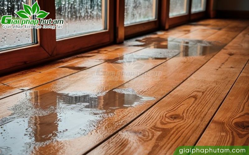 Xử lý sàn gỗ bị ẩm mốc do độ ẩm cao