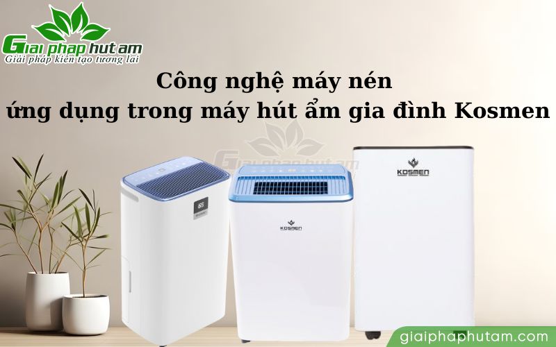 Máy nén Danfu và Panasonic được ứng dụng trong các thiết bị xử lý ẩm của Kosmen