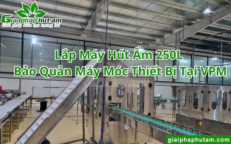 lắp máy hút ẩm bảo quản máy móc