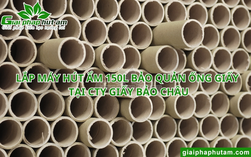 lắp máy hút ẩm bảo quản ống giấy tại củ chi