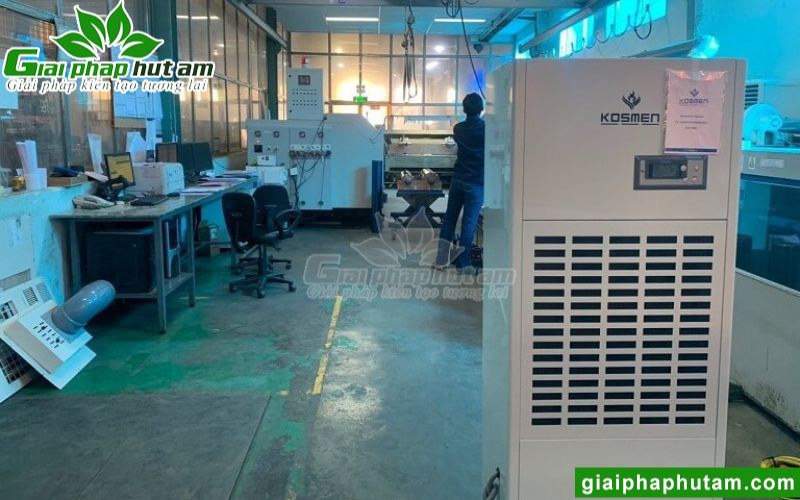 Hình ảnh lắp đặt máy hút ẩm Kosmen KM-180S tại Công ty TNHH APE Việt Nam