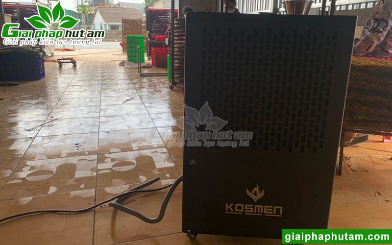 Hình ảnh lắp đặt máy hút ẩm Kosmen KM-150S tại Cơ sở Nhang Kiến Tường - Long An