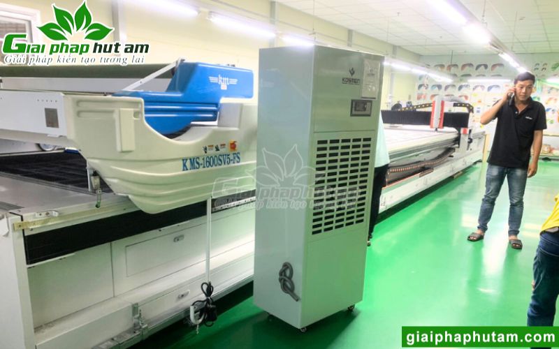 Hình ảnh lắp đặt máy hút ẩm Kosmen KM-180S tại Công ty TNHH AEROTRACT Tây Ninh