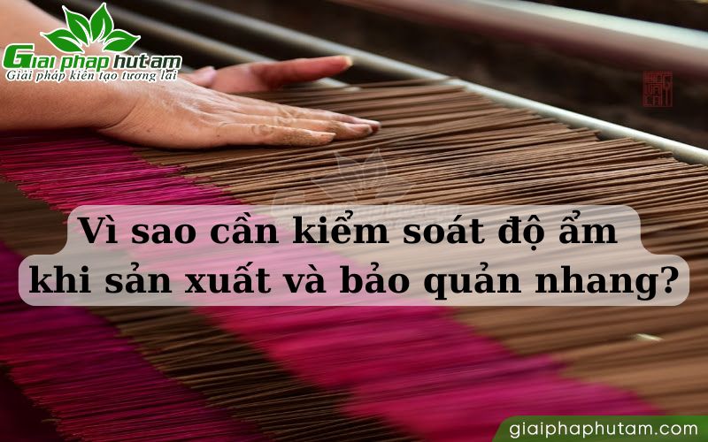Vì sao cần kiểm soát độ ẩm khi sản xuất và bảo quản nhang?