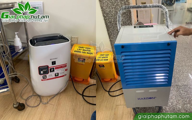 Hoàn tất lắp máy lọc không khí và máy hút ẩm ở bệnh viện mắt TPHCM