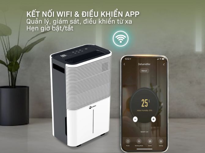 Máy hút ẩm dân dụng Fujihaia DH25W