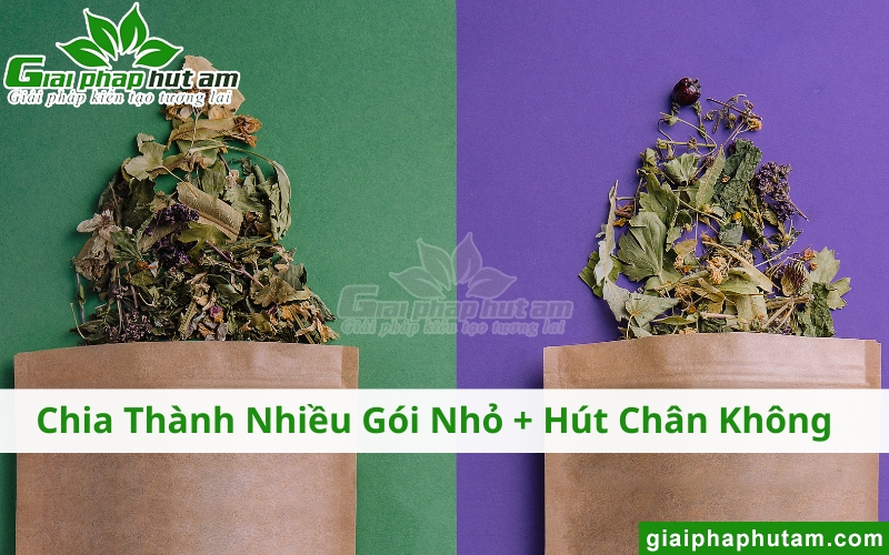 bảo quản chè bằng túi hút chân không