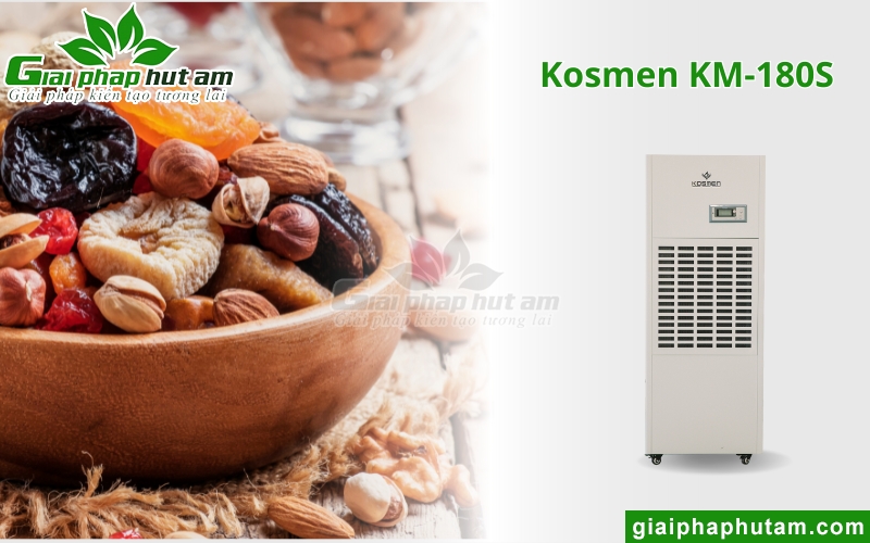 máy hút ẩm osmen KM-180S  duy trì Độ ẩm của sản phẩm sấy