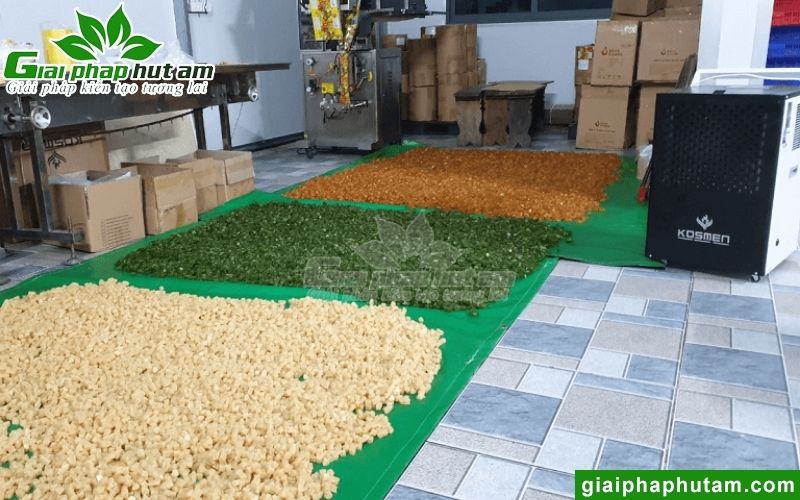 Máy hút ẩm bảo quản bánh kẹo tại saka foods