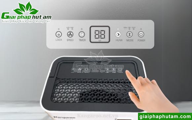 màn hình ddiefu khiển của máy hút ẩm kangaroo