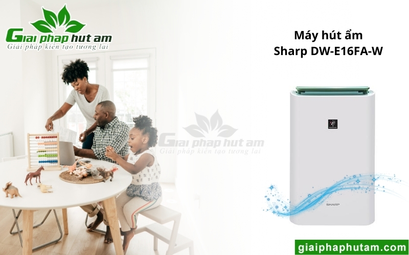 Máy Hút Ẩm Tại Hải Dương Sharp DW-E16FA-W 