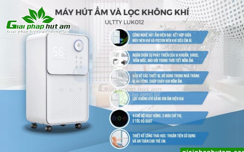 Máy hút ẩm ULTTY LUK012