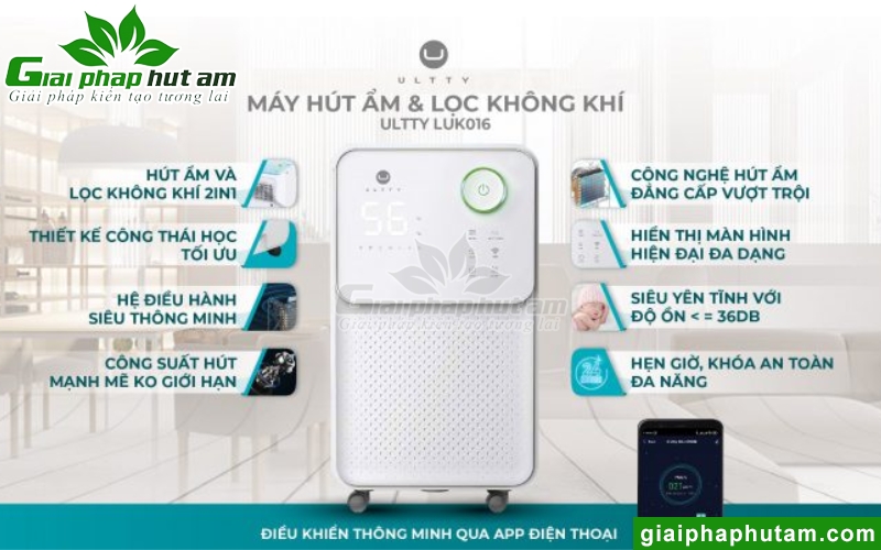 Máy hút ẩm ULTTY LUK016