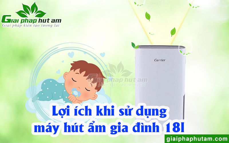 Lợi ích mà máy hút ẩm gia đình 18l mang đến cho người dùng
