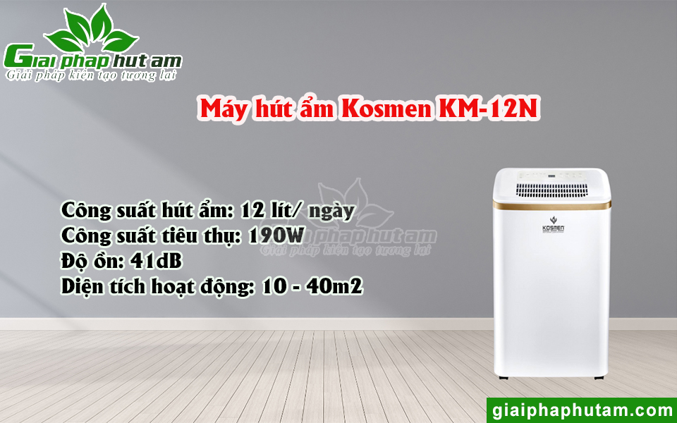 Máy hút ẩm gia đình Kosmen KM-12N