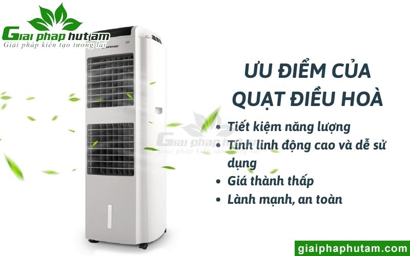 Ưu điểm của quạt điều hoà 