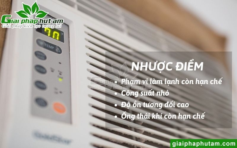 Nhược điểm của máy lạnh di động 