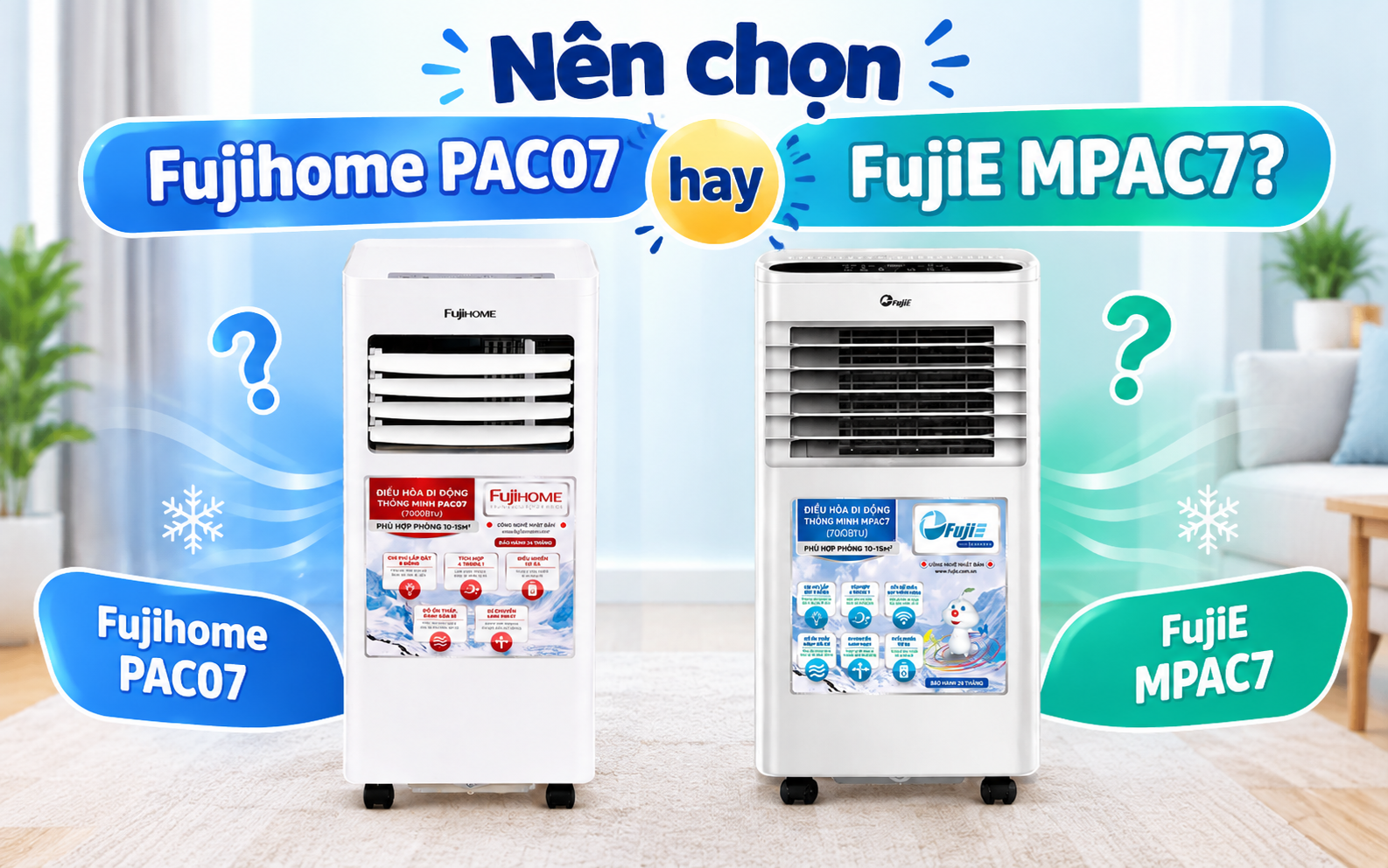 Nên chọn Fujihome PAC07 hay FujiE MPAC7?